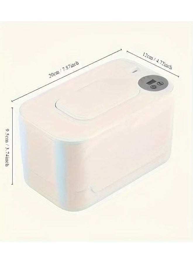 Beauenty Baby Wipe Warmer, Baby Wet Wipes Dispenser, Portable Thermostat Baby Wipes Heater, Diaper Wipes Warmer for Newborn Baby, Keeps Wipes Warm and Moist, Prevent Dry, Baby Shower Gifts, White - Image 4